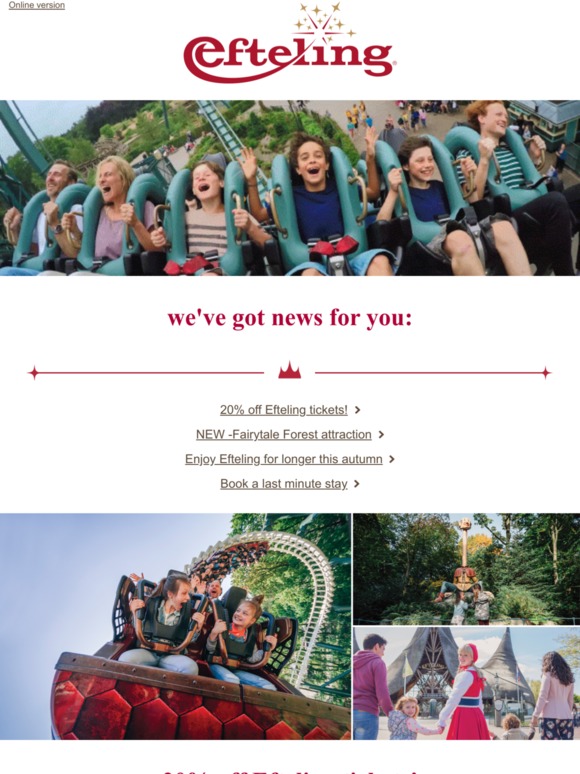 Efteling Com 20 Off Efteling Tickets Milled