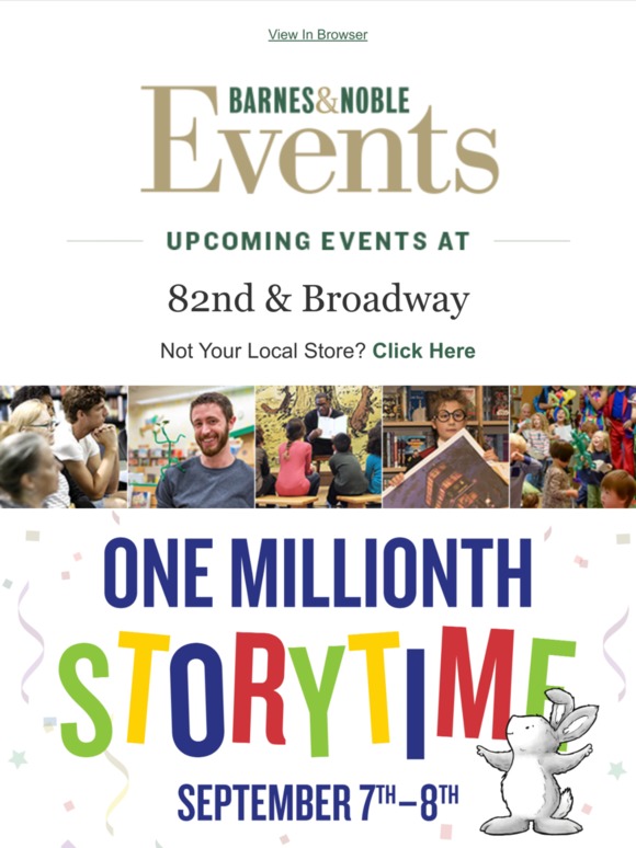 Barnes & Noble Events at the 82nd & Broadway Store Milled