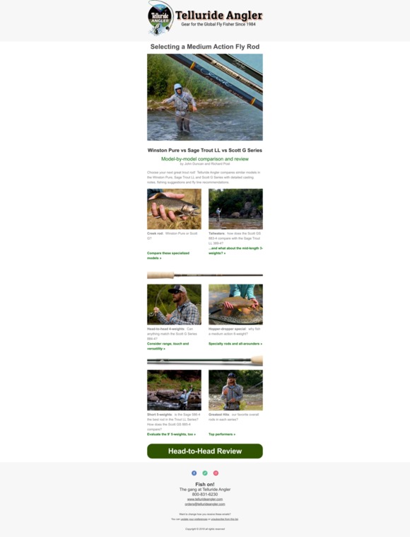 Telluride Angler Sage Trout LL vs Scott G Series vs Winston Pure