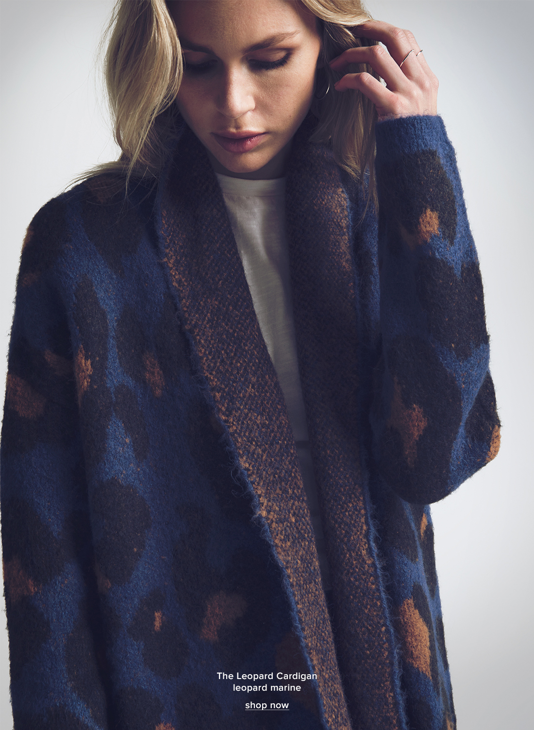 joe's jeans leopard cardigan
