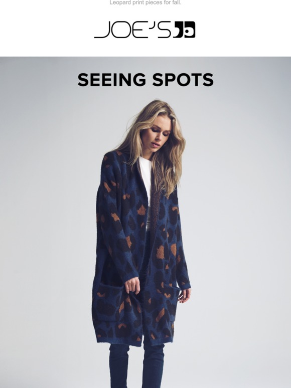 joe's jeans leopard cardigan