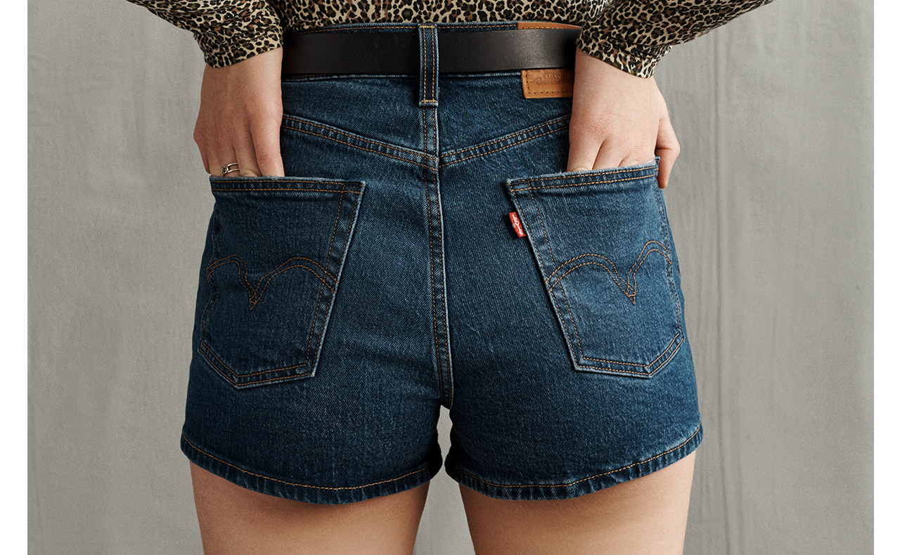 levi's wellthread ribcage shorts