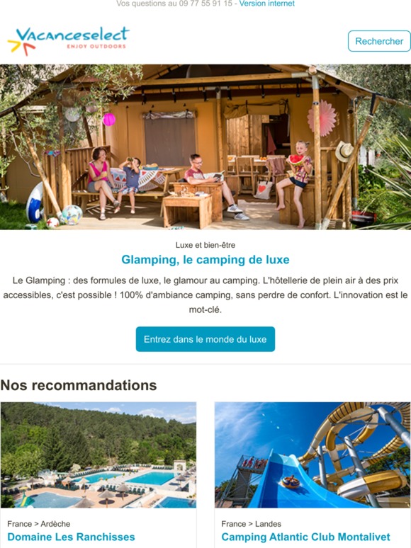 Les formules Glamping