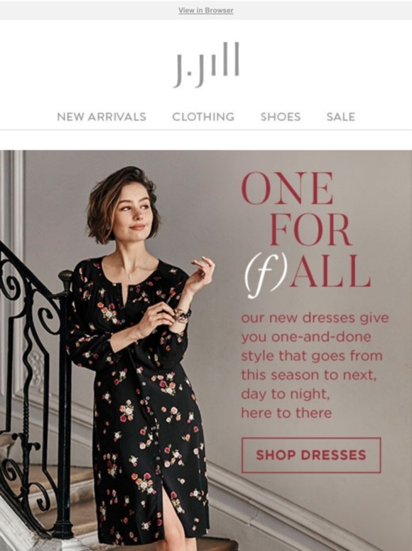 J.Jill: Look (fall) forward with our new dresses. | Milled