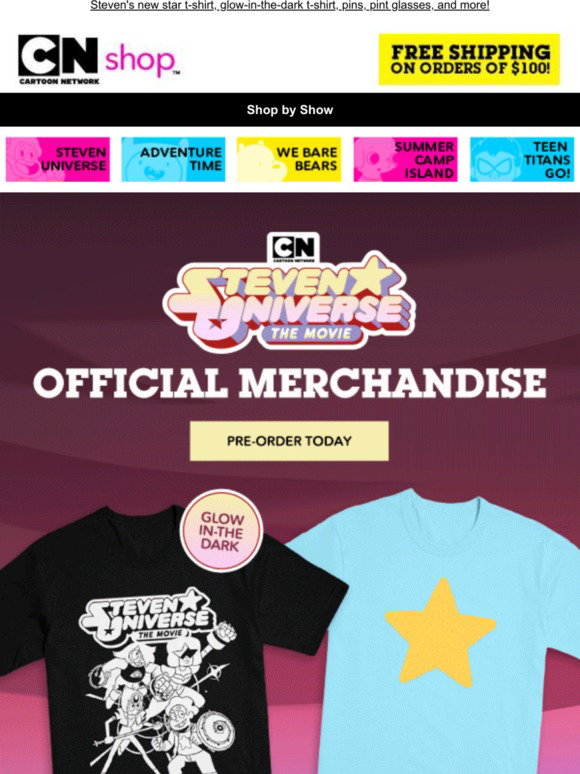 Cartoon Network Shop: See the new Steven Universe Movie merch! | Milled
