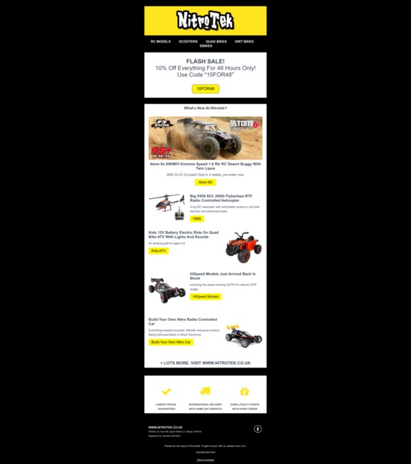 10% Off Everything For 48 Hours Only + New Models