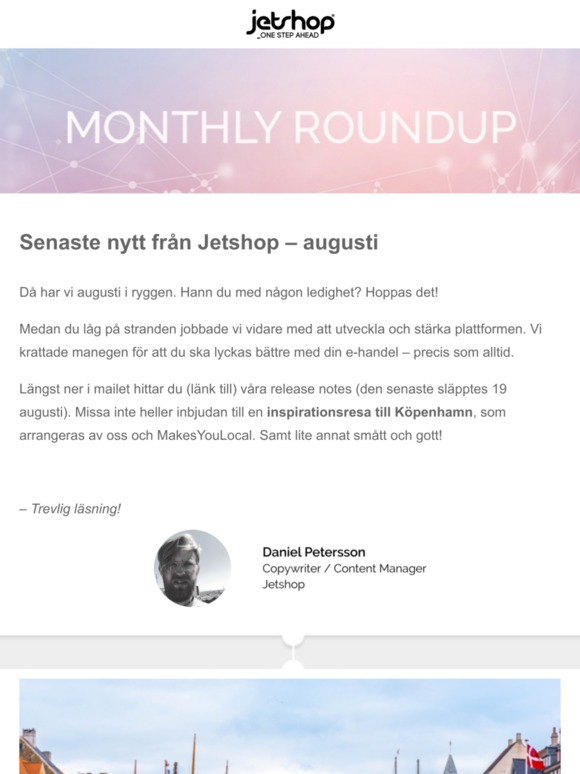 Jetshops månadsbrev – Augusti 2019