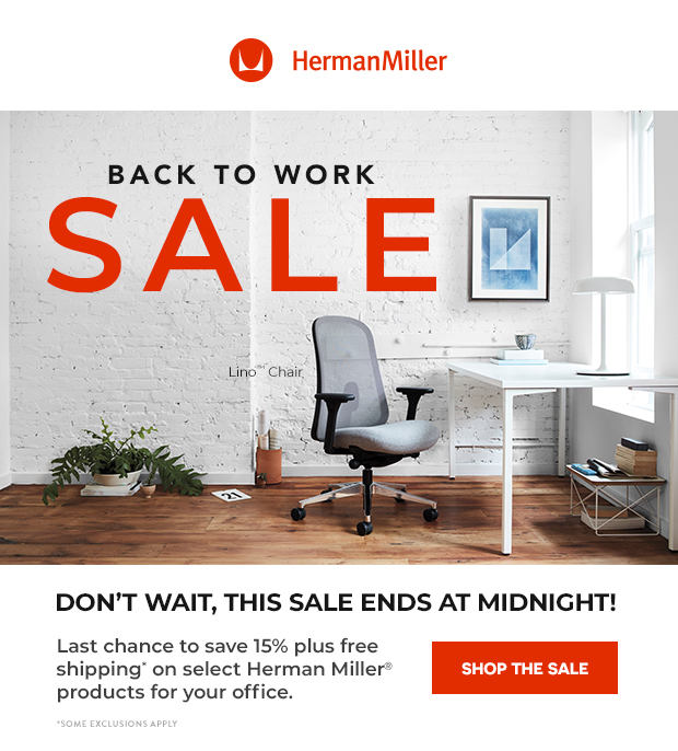herman miller 15 off sale