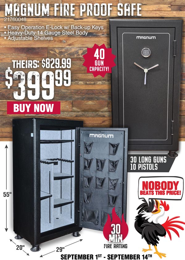Rural ⭐ Special 40Gun Fireproof Safe Only 399.98! Milled