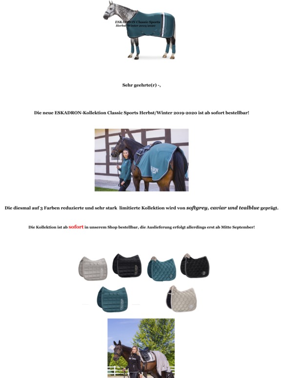 ESKADRON Classic Sports-Kollektion Herbst/Winter 2019