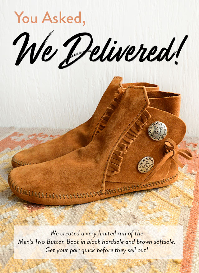 two button softsole boot