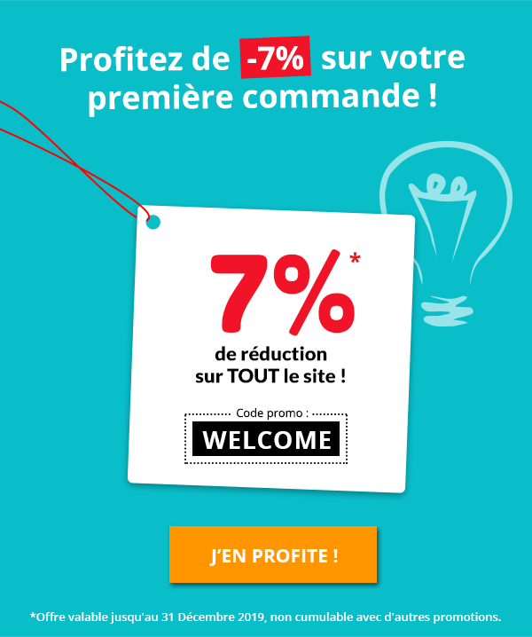 Electissime Profitez de 7 sur votre première commande ! Milled