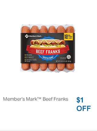 member's mark beef hot dogs