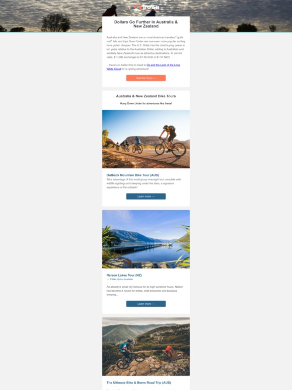 Ride your Dollars further in Australia and New Zealand