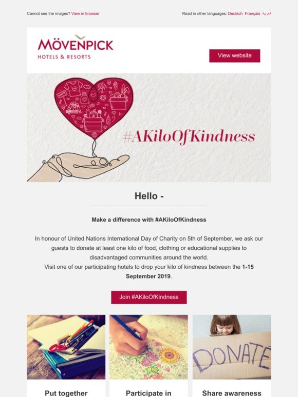 Make a difference with #AKiloOfKindness