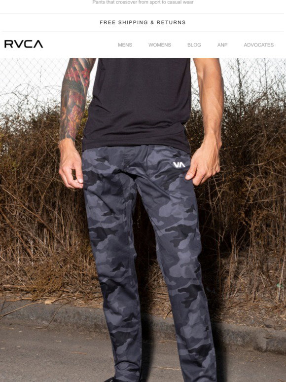 RVCA: New Sport Pants | For The Gym 
