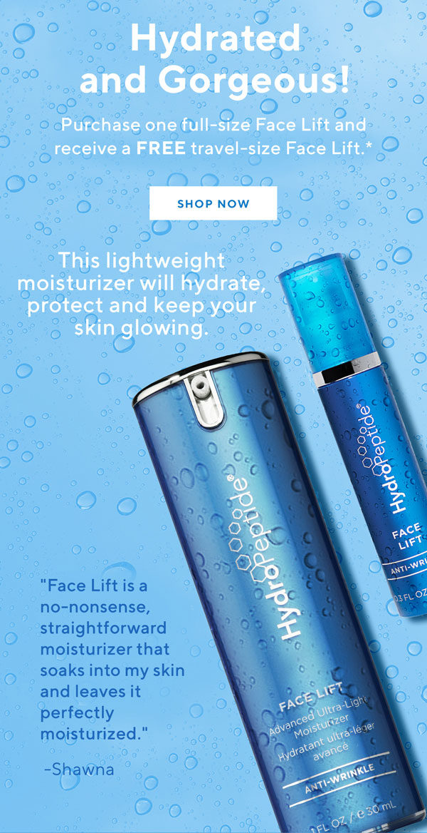 hydropeptide face lift