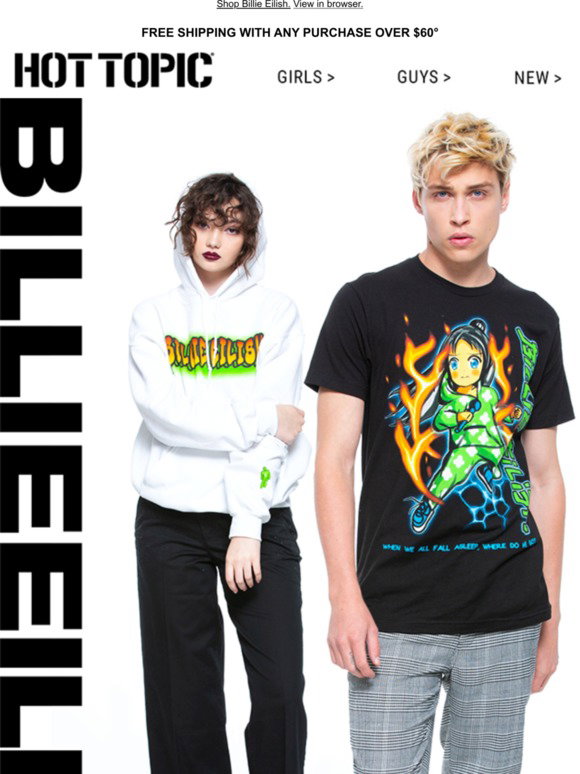 Hot Topic: New Billie Eilish drop 