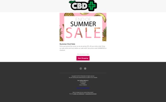 END OF SUMMER SALE