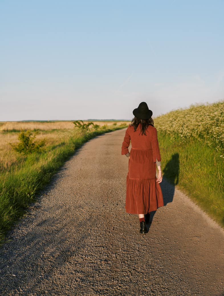 toast needlecord shirt dress