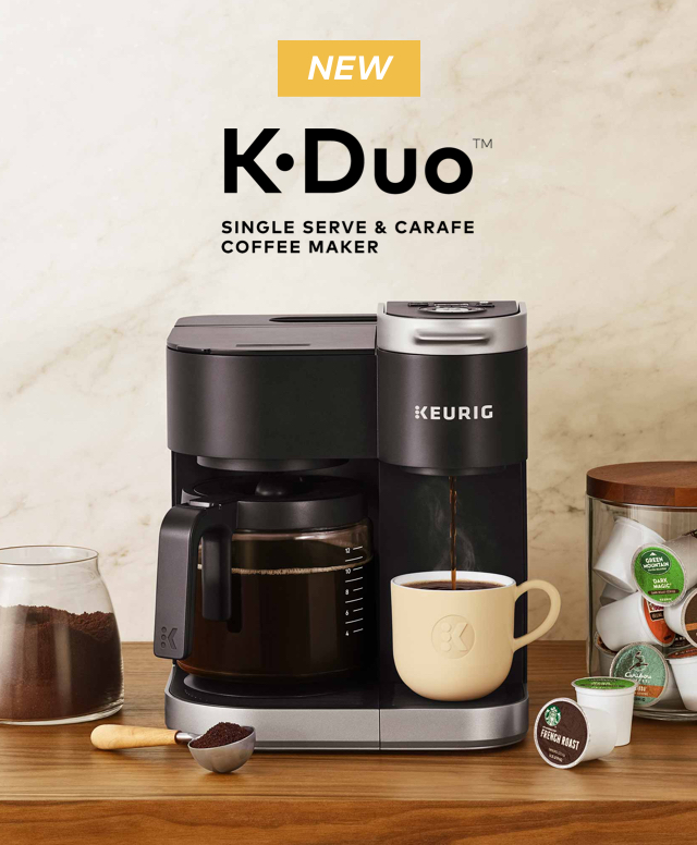 Keurig The NEW KDuo Coffee Makers Brew a Cup and a Carafe! Milled