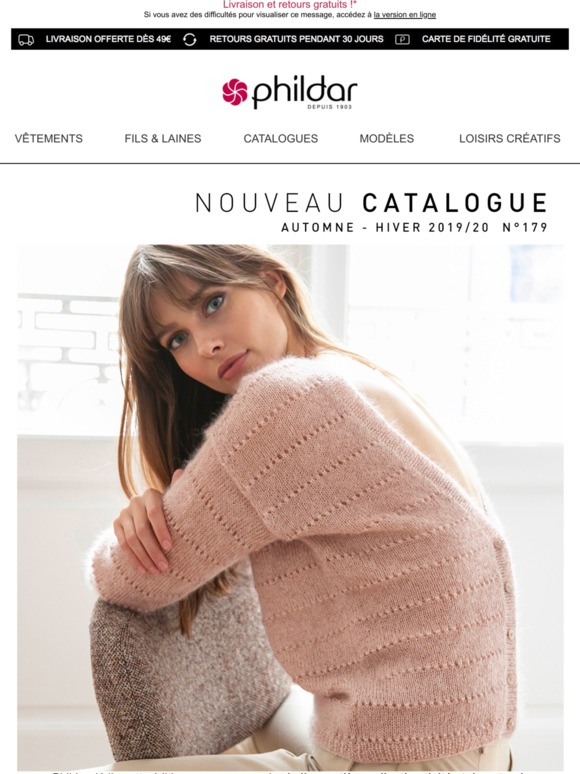 Phildar Nouveau catalogue 35 modèles Femme inédits avec nos fils