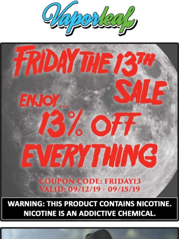FRIDAY THE 13TH SALE!
