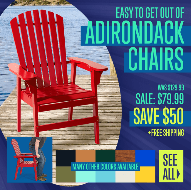 adirondack chair labor day sale