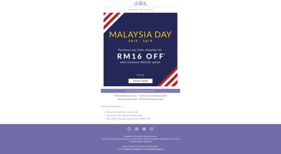 Malaysia Day Online Reduction♥