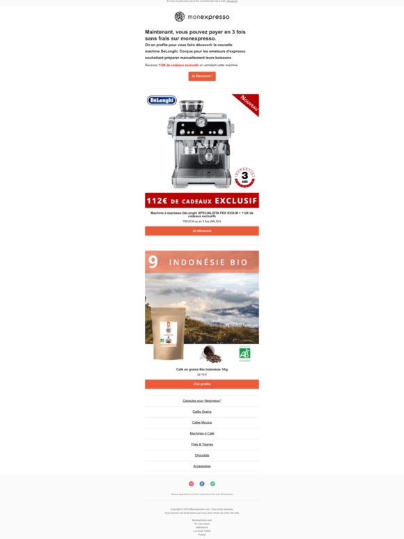 ✅ DeLonghi SPECIALISTA et maintenant optez pour le paiement en 3 fois sans frais