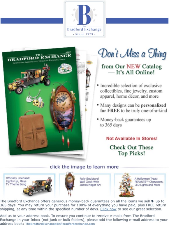 The Bradford Exchange Online Fall Is Coming 🍂 Don't Miss the Bradford