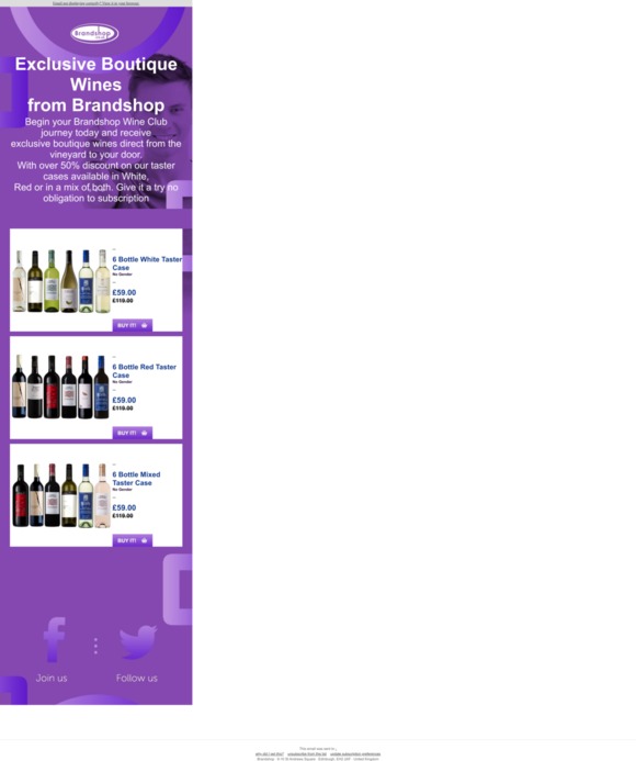 Exclusive Boutique Wines from Brandshop