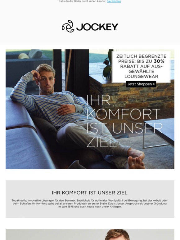 JOCKEY International since 1876 LIMITED TIME PRICING Milled