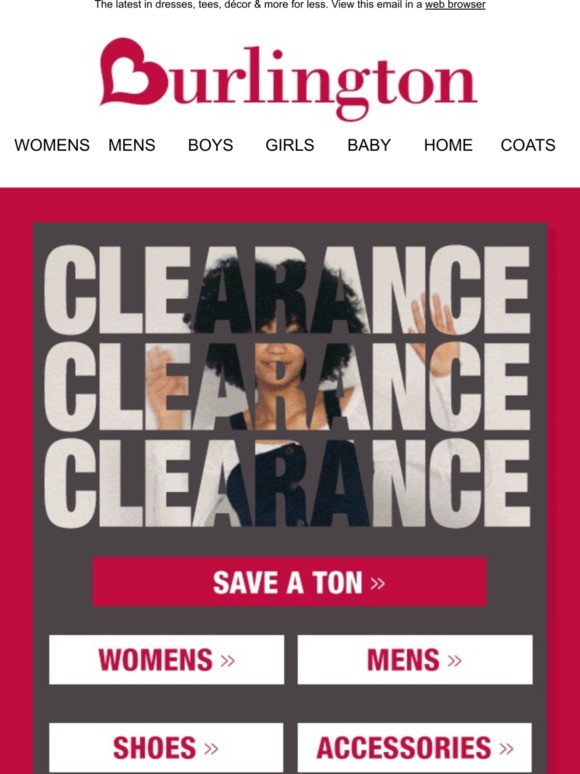 Burlington Coat Factory 🙌 Clearance deals on deals Milled