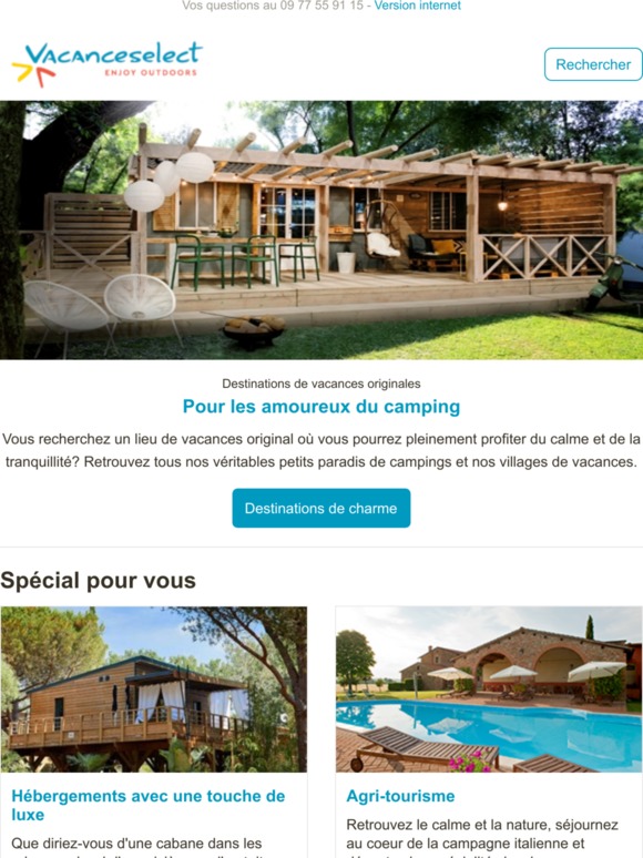 Découvrez toutes nos destinations de vacances originales