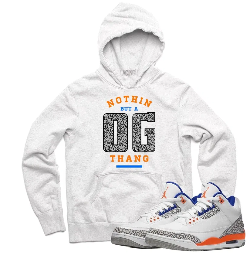 jordan 3 knicks hoodie