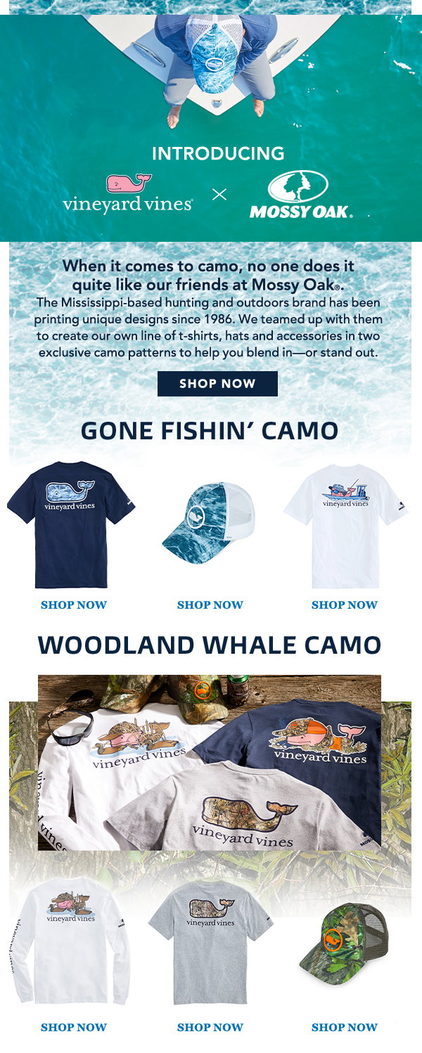 Introducing vineyard vines x Mossy Oak 