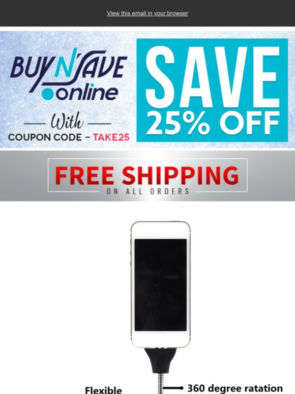 Daily Deals Save Up To 75% Off With Coupon Code Take25