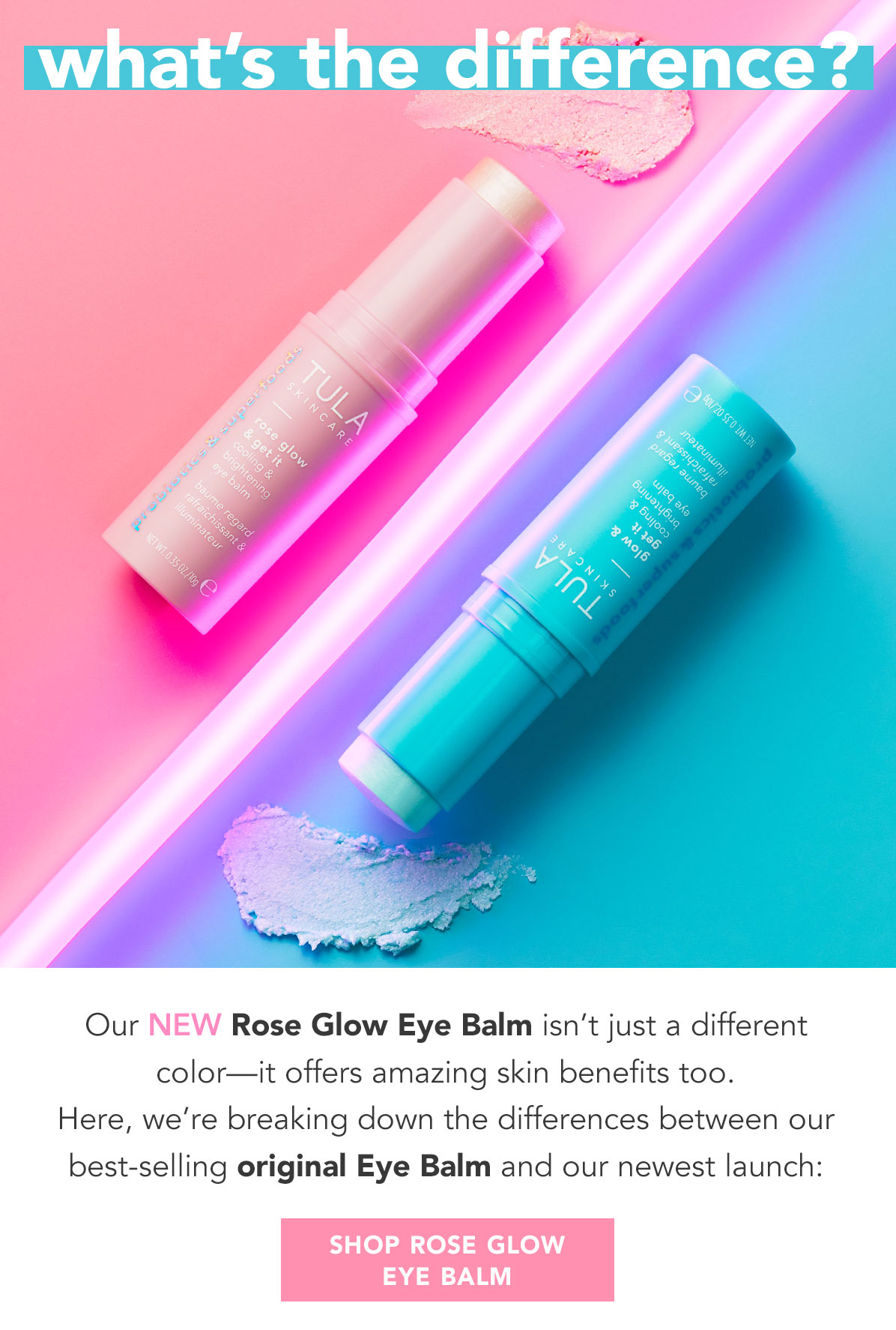 eye balm tula rose glow