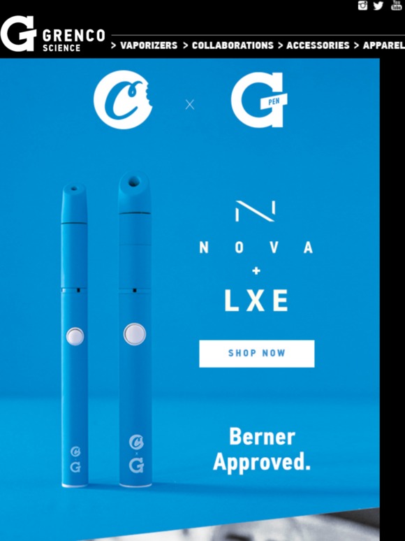 Grenco Science Cookies X G Pen Nova Lxe Available Now Milled