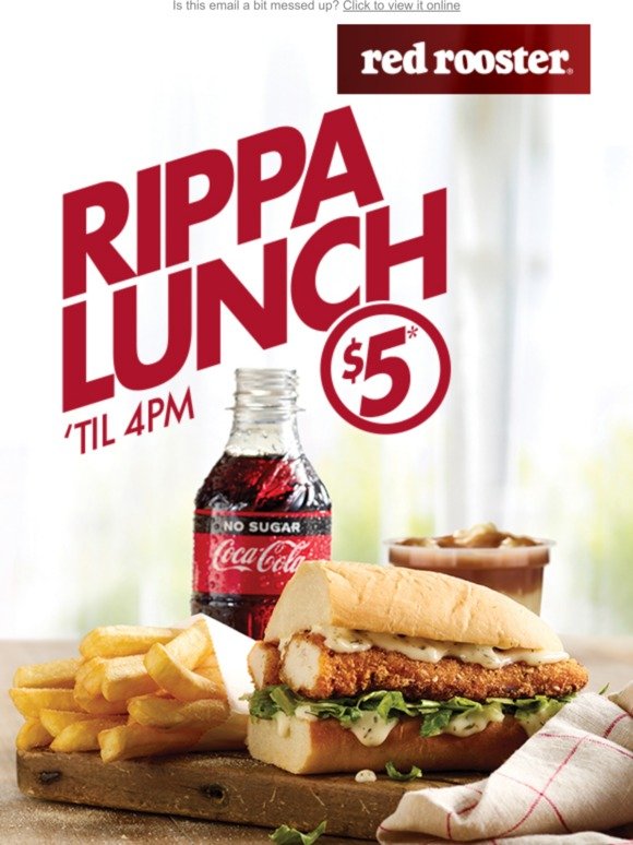 $5 Rippa Lunch is BACK!
