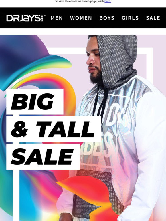 Dr. Jays: Big \u0026 Tall Sale - Up to 60 