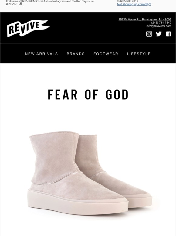 REVIVE: FEAR OF GOD POLAR WOLF HIGH BOOT (GOD GREY) | SHOP NOW