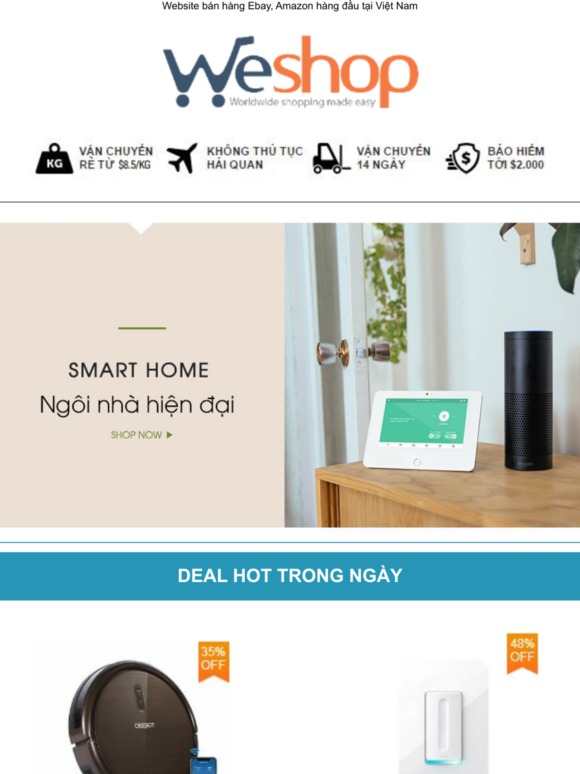 Hot deal - Đồ gia dụng thông minh