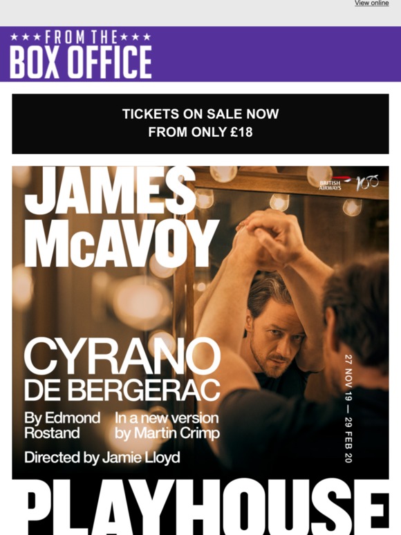 James McAvoy returns to the West End