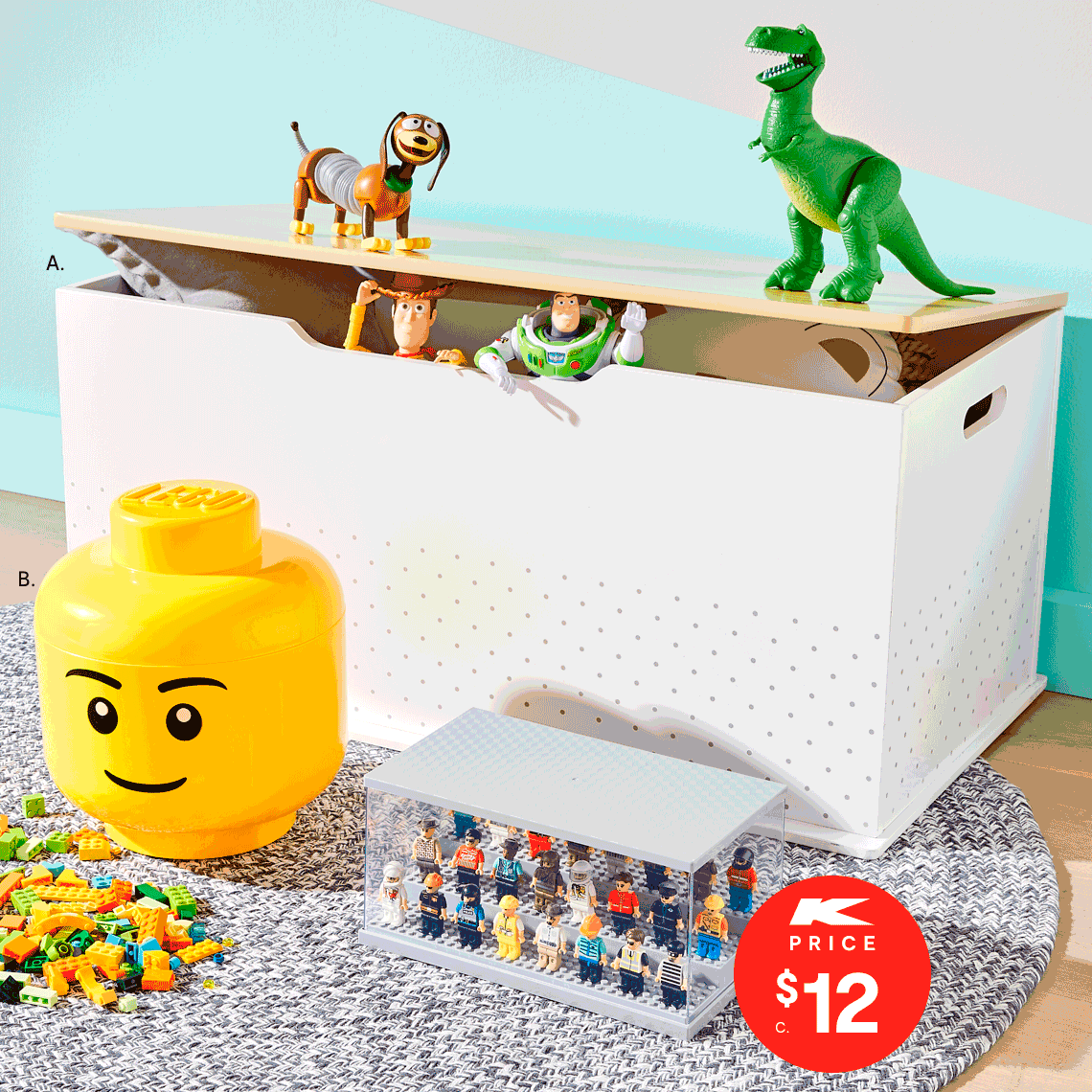 kmart toy box on wheels