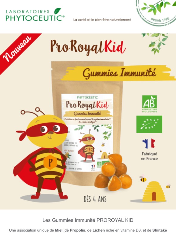 C'est nouveau 🐝 Les Gummies Immunité Bio Proroyal Kid !