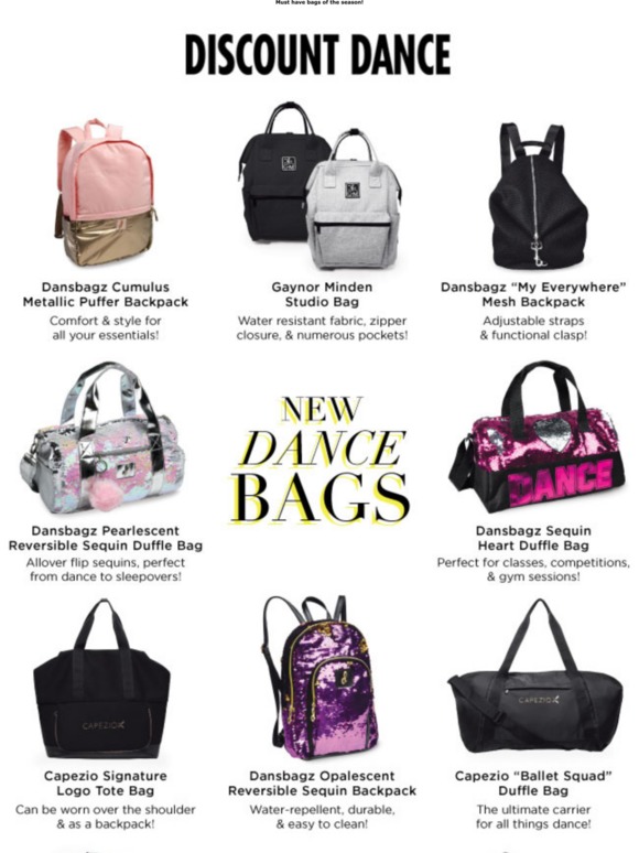 discount dance bags
