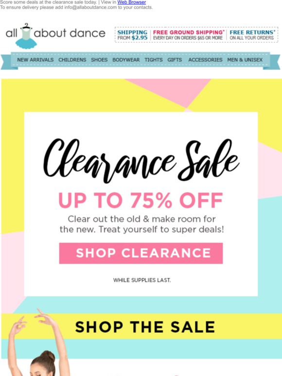 New Clearance! Up to 75% Off Now