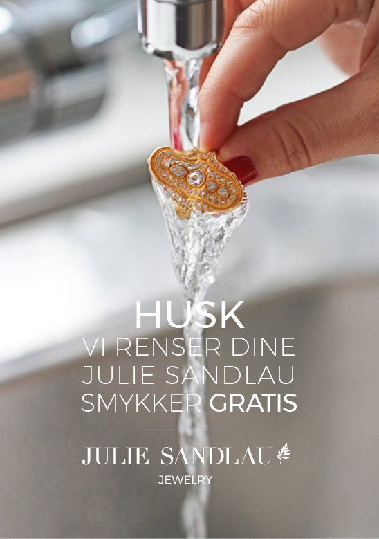 Julie Sandlau: Husk vi renser dine smykker gratis |